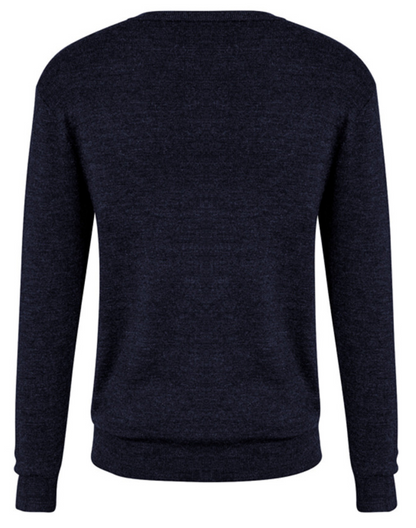 Mens Advatex Varesa Wool Pullover Jumper Cardigan - Navy - S V563-A59520-NAVY-S