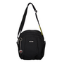 FIB Mens Tablet Crossover Bag Shoulder Strap Travel Wallet - Black V563-A734NBLACK