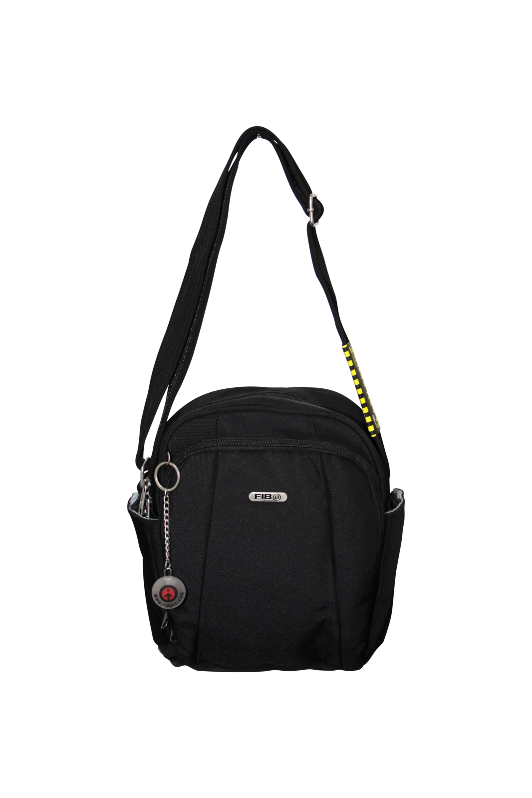 FIB Mens Tablet Crossover Bag Shoulder Strap Travel Wallet - Black V563-A734NBLACK