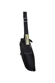 FIB Mens Tablet Crossover Bag Shoulder Strap Travel Wallet - Black V563-A734NBLACK