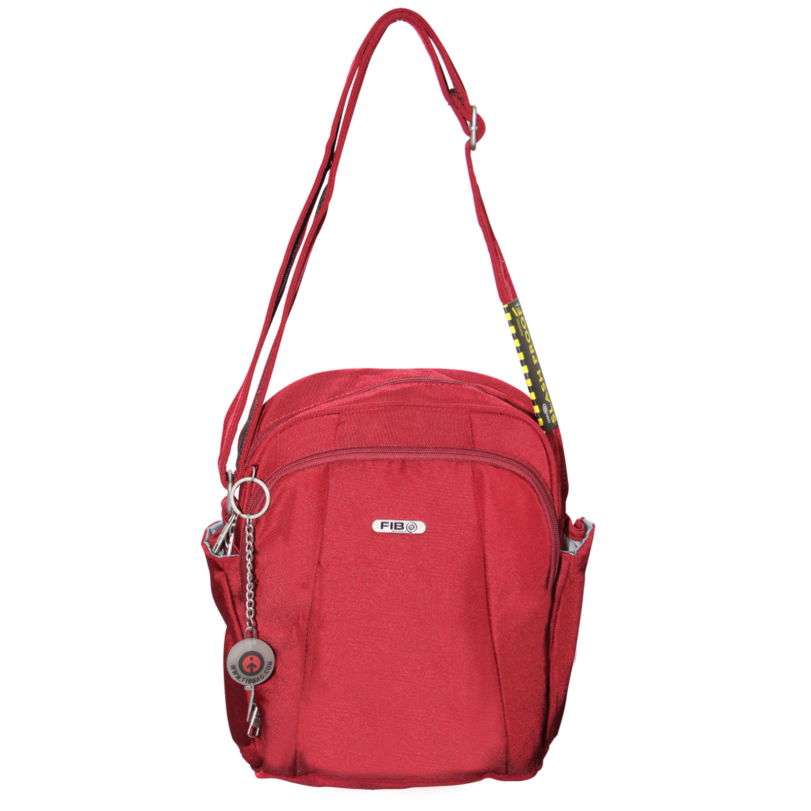 FIB Mens Tablet Crossover Bag Shoulder Strap Crossbody Satchel Travel - Burgundy V563-A734NBURGUNDY