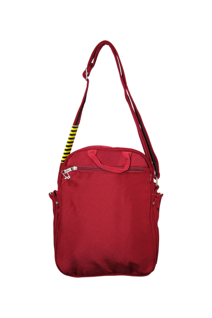 FIB Mens Tablet Crossover Bag Shoulder Strap Crossbody Satchel Travel - Burgundy V563-A734NBURGUNDY
