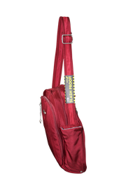 FIB Mens Tablet Crossover Bag Shoulder Strap Crossbody Satchel Travel - Burgundy V563-A734NBURGUNDY
