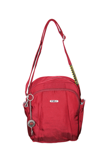 FIB Mens Tablet Crossover Bag Shoulder Strap Crossbody Satchel Travel - Burgundy V563-A734NBURGUNDY