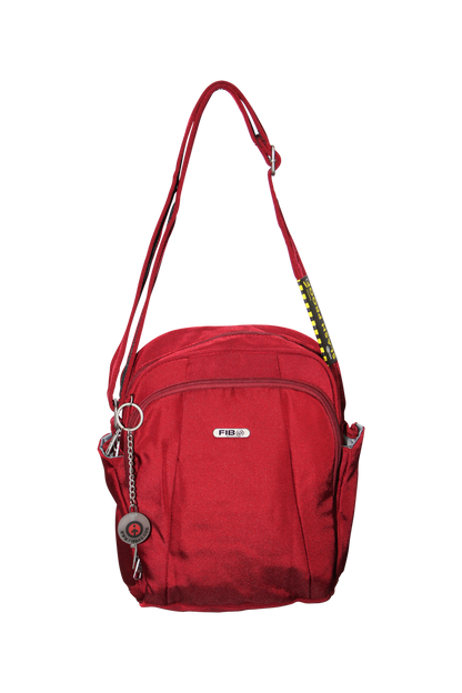 FIB Mens Tablet Crossover Bag Shoulder Strap Crossbody Satchel Travel - Burgundy V563-A734NBURGUNDY