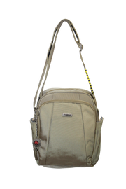 FIB Mens Tablet Crossover Travel Wallet Crossbody Shoulder Bag - Sand V563-A734NSAND