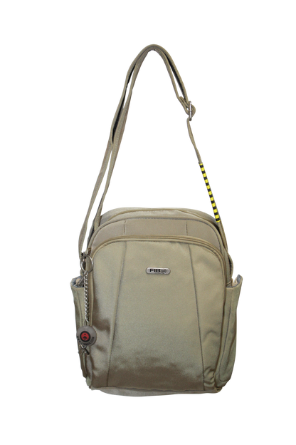 FIB Mens Tablet Crossover Travel Wallet Crossbody Shoulder Bag - Sand V563-A734NSAND