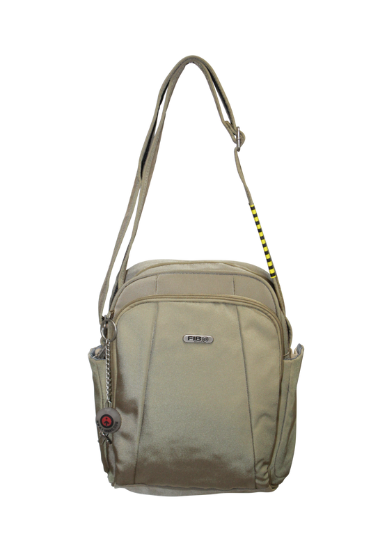 FIB Mens Tablet Crossover Travel Wallet Crossbody Shoulder Bag - Sand V563-A734NSAND