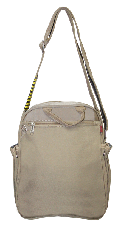 FIB Mens Tablet Crossover Travel Wallet Crossbody Shoulder Bag - Sand V563-A734NSAND