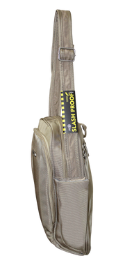 FIB Mens Tablet Crossover Travel Wallet Crossbody Shoulder Bag - Sand V563-A734NSAND