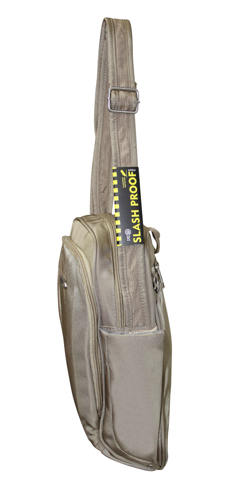 FIB Mens Tablet Crossover Travel Wallet Crossbody Shoulder Bag - Sand V563-A734NSAND