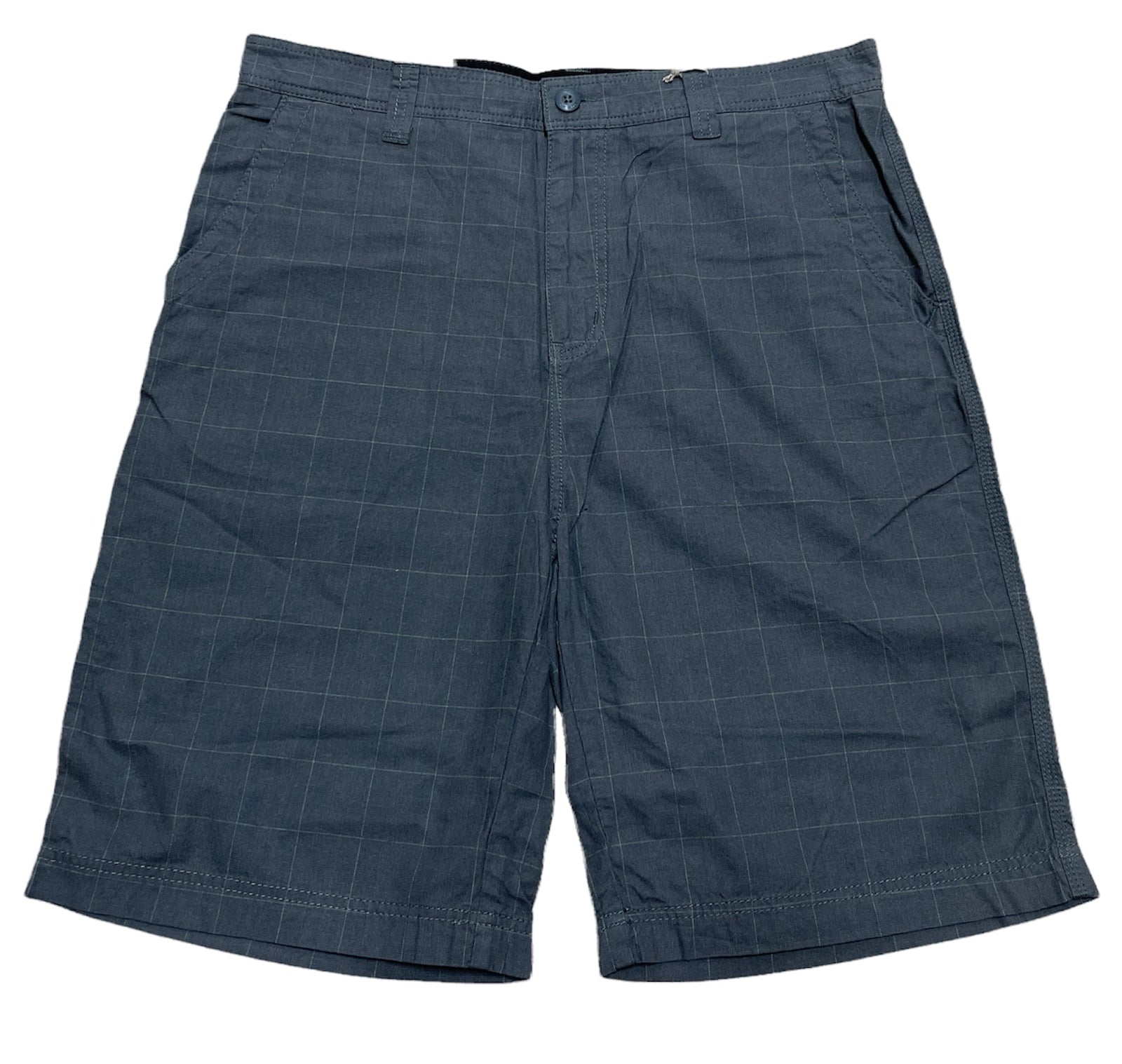 Mens 100% Cotton Summer Shorts - Check Grey - M/32 V563-A842-G_CHECK-M_32