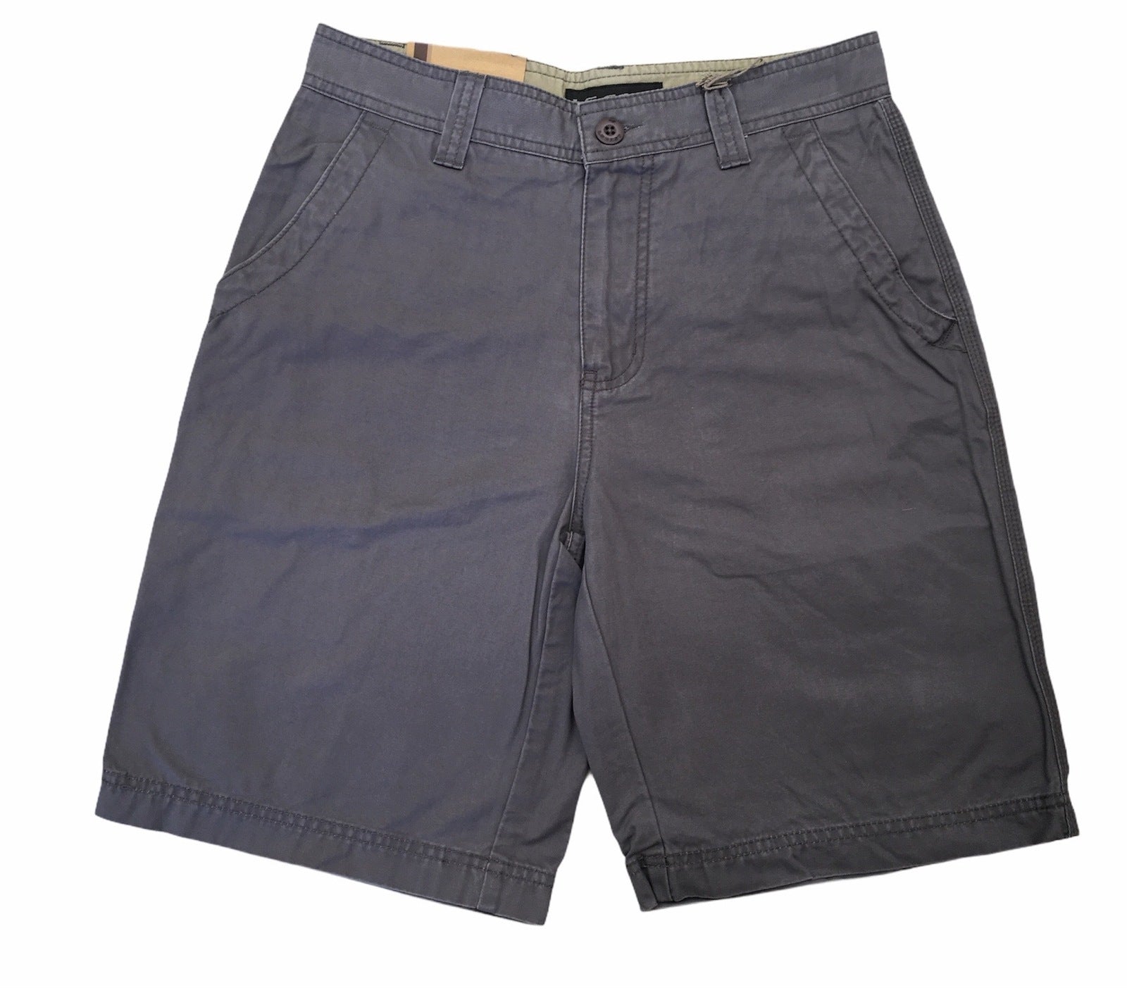 Mens 100% Cotton Drill Shorts Summer Casual Quality - Grey - 2XL/38 V563-A842-M_GREY-2XL_38