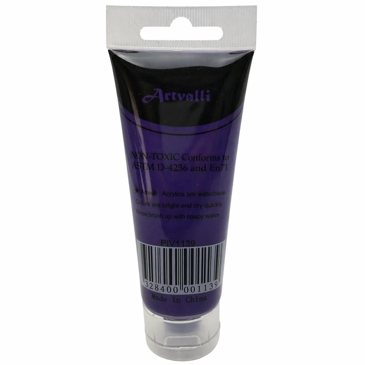 Acrylic Paint 75ml Tube Water Based Non Toxic Artist Craft - Brilliant Purple V563-ACRYLICPAINT-BRILANTPRPLE