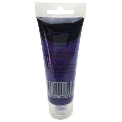 Acrylic Paint 75ml Tube Water Based Non Toxic Artist Craft - Brilliant Purple V563-ACRYLICPAINT-BRILANTPRPLE