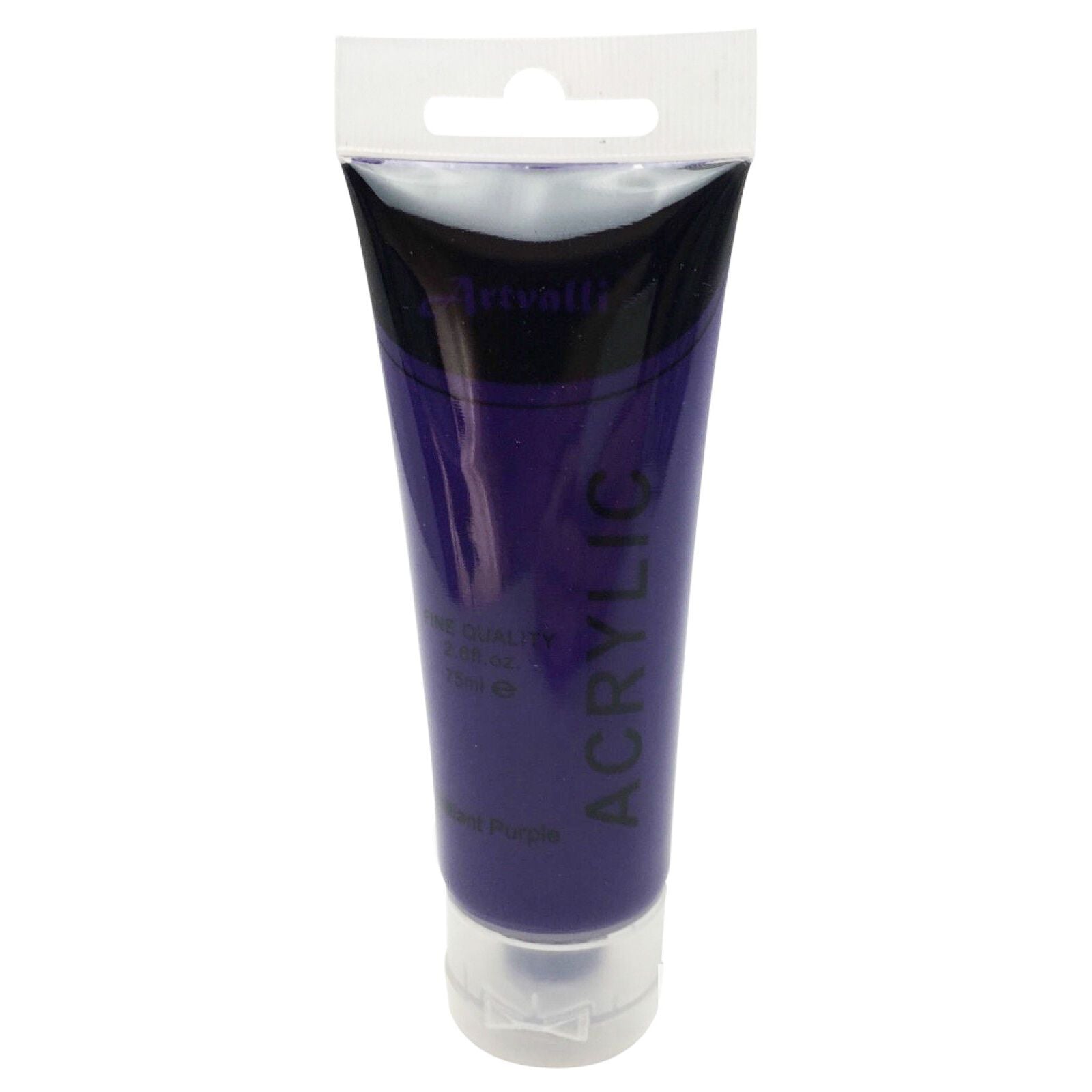 Acrylic Paint 75ml Tube Water Based Non Toxic Artist Craft - Brilliant Purple V563-ACRYLICPAINT-BRILANTPRPLE