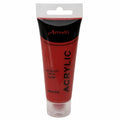 Acrylic Paint 75ml Tube Water Based Non Toxic Artist Craft - Brilliant Red V563-ACRYLICPAINT-BRILLIANTRED
