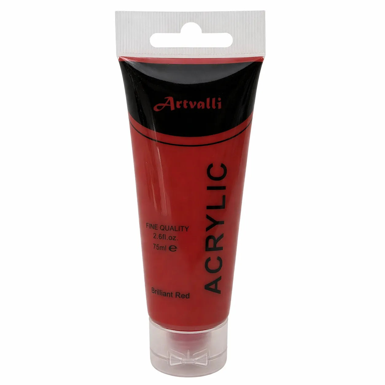 Acrylic Paint 75ml Tube Water Based Non Toxic Artist Craft - Brilliant Red V563-ACRYLICPAINT-BRILLIANTRED