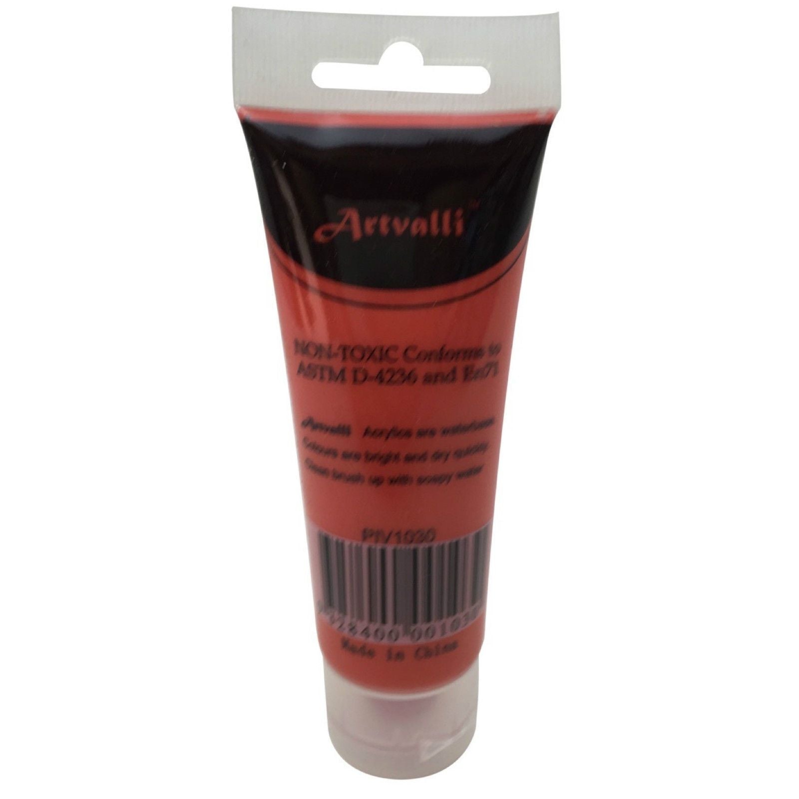 Acrylic Paint 75ml Tube Water Based Non Toxic Artist Craft - Brilliant Red V563-ACRYLICPAINT-BRILLIANTRED