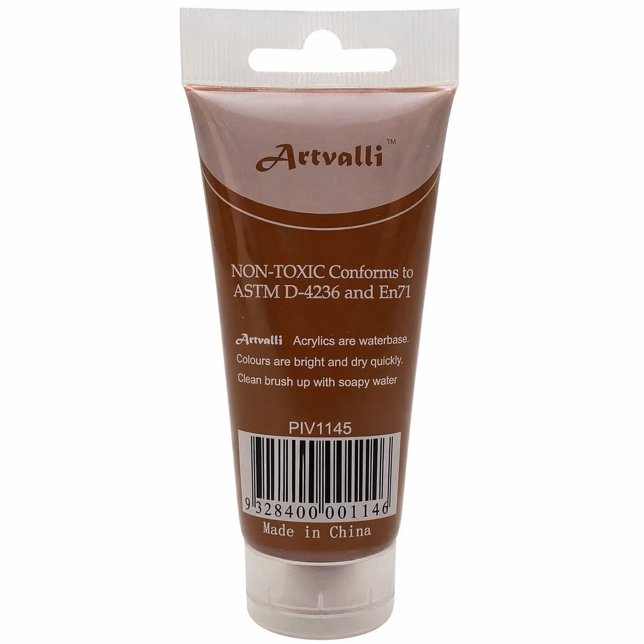 Acrylic Paint 75ml Tube Water Based Non Toxic Artist Craft - Burnt Sienna V563-ACRYLICPAINT-BURNTSIENNA