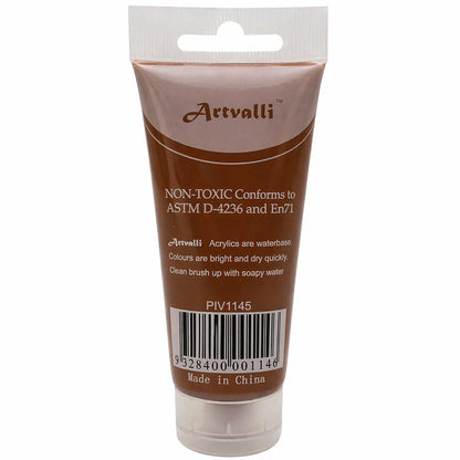Acrylic Paint 75ml Tube Water Based Non Toxic Artist Craft - Burnt Sienna V563-ACRYLICPAINT-BURNTSIENNA