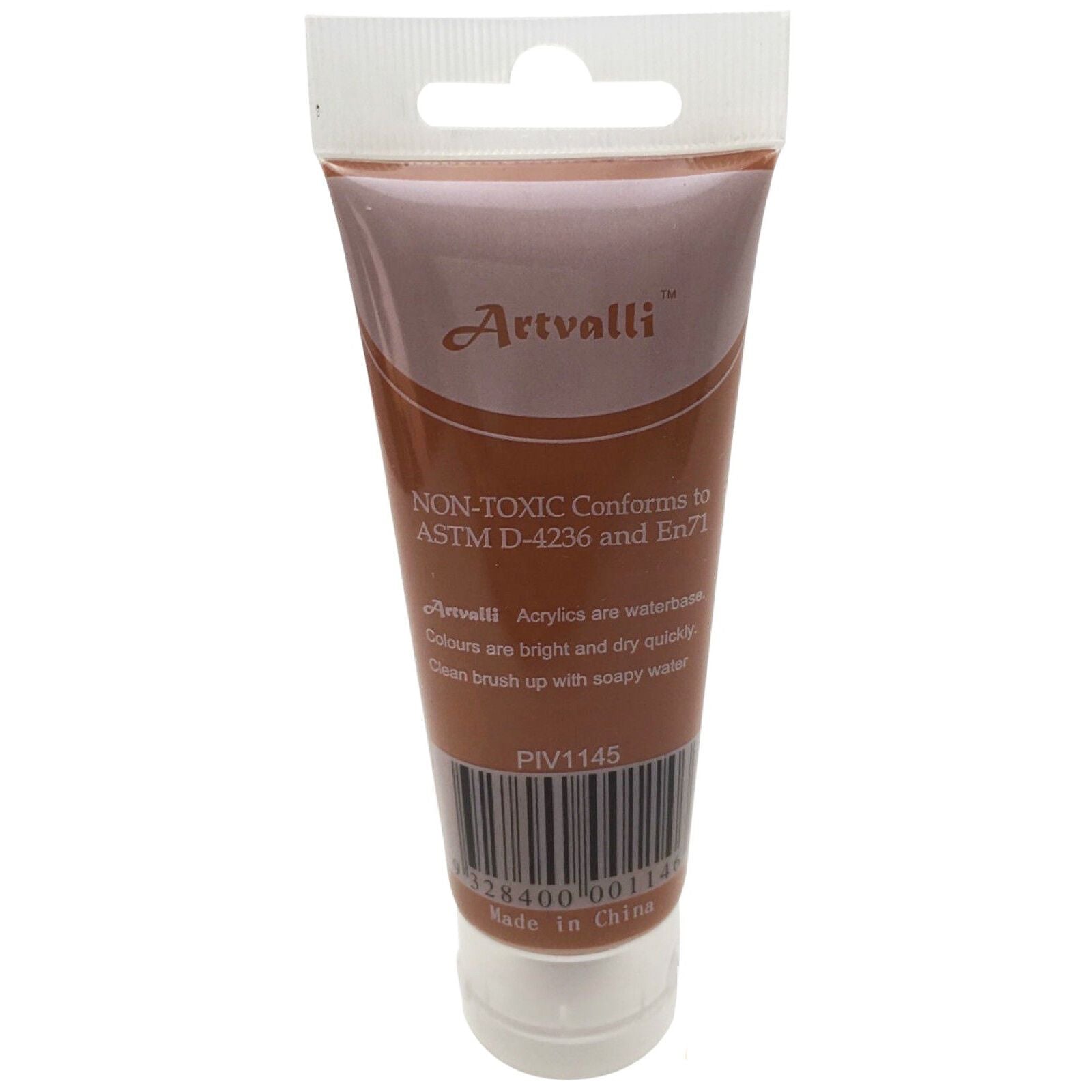 Acrylic Paint 75ml Tube Water Based Non Toxic Artist Craft - Burnt Sienna V563-ACRYLICPAINT-BURNTSIENNA