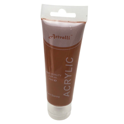 Acrylic Paint 75ml Tube Water Based Non Toxic Artist Craft - Burnt Sienna V563-ACRYLICPAINT-BURNTSIENNA