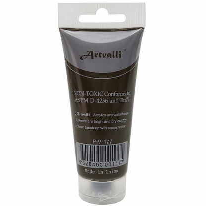 Acrylic Paint 75ml Tube Water Based Non Toxic Artist Craft - Burnt Umber V563-ACRYLICPAINT-BURNTUMBER
