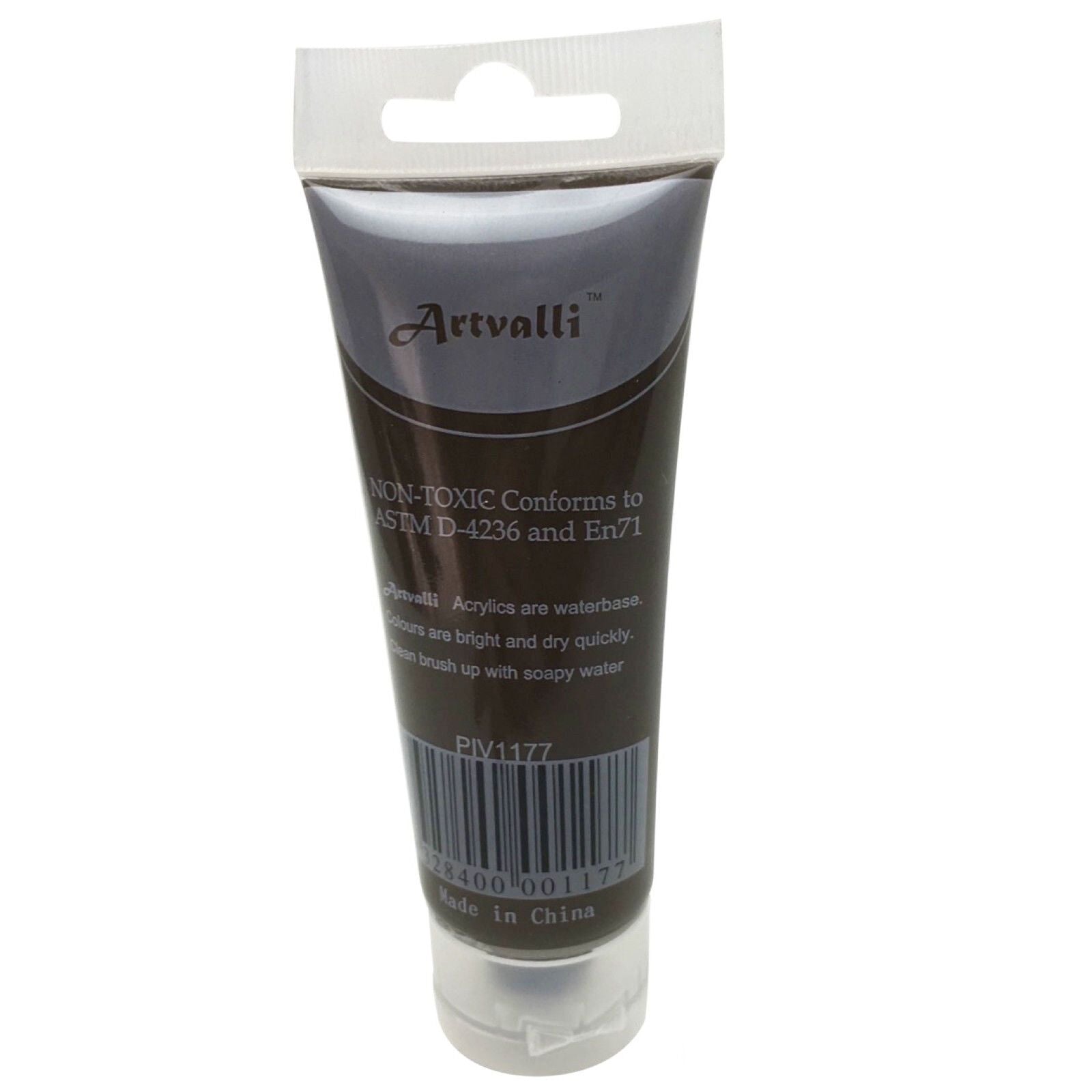 Acrylic Paint 75ml Tube Water Based Non Toxic Artist Craft - Burnt Umber V563-ACRYLICPAINT-BURNTUMBER