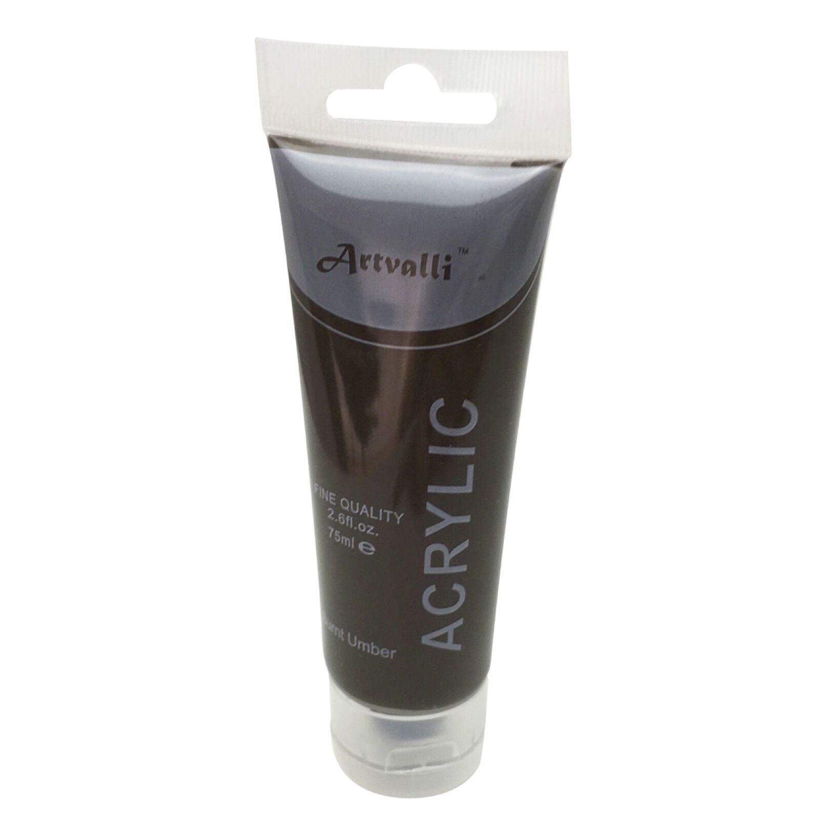Acrylic Paint 75ml Tube Water Based Non Toxic Artist Craft - Burnt Umber V563-ACRYLICPAINT-BURNTUMBER