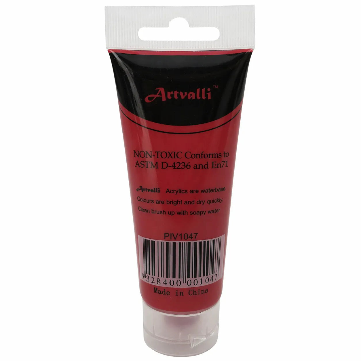 Acrylic Paint 75ml Tube Water Based Non Toxic Artist Craft - Carmine Red V563-ACRYLICPAINT-CARMINERED