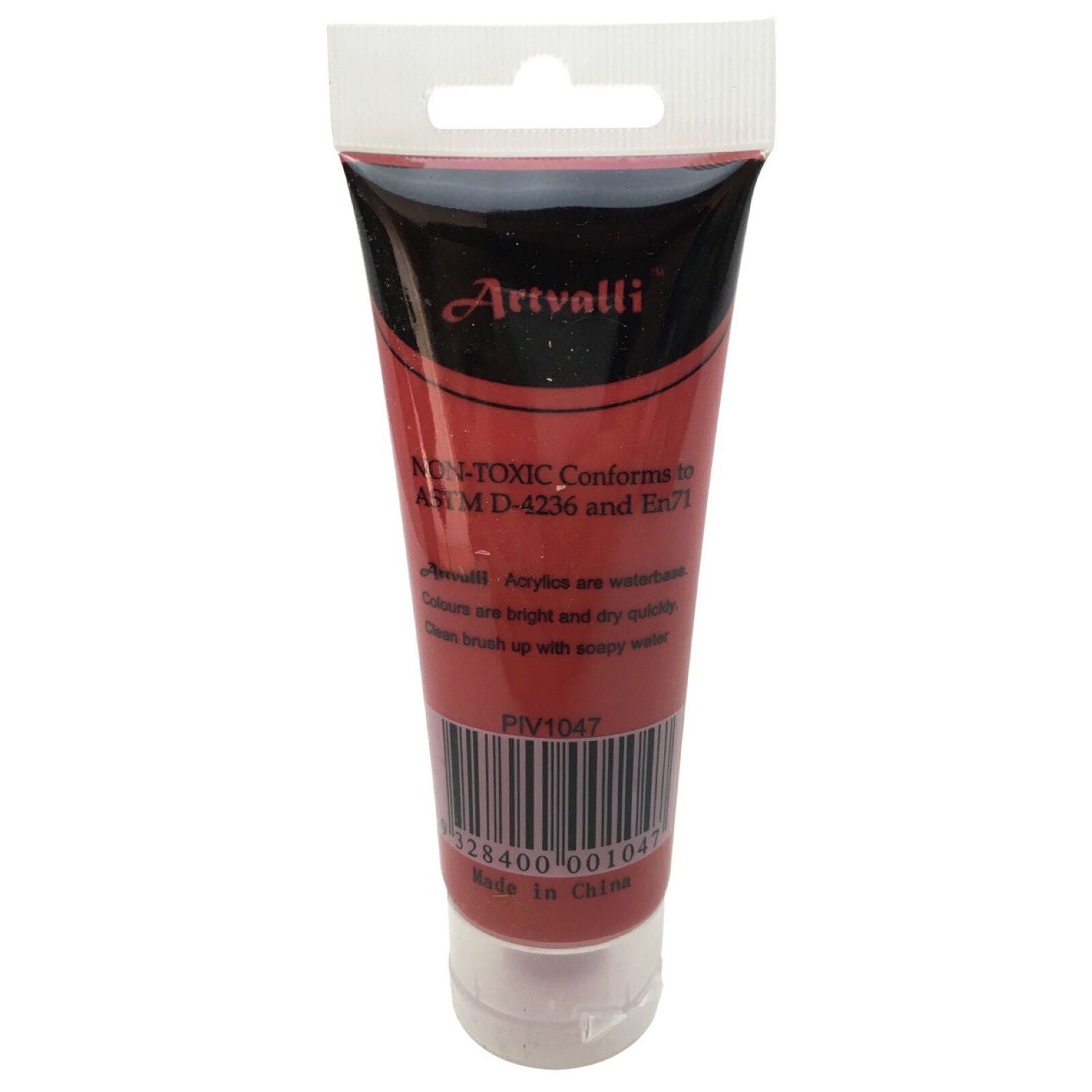 Acrylic Paint 75ml Tube Water Based Non Toxic Artist Craft - Carmine Red V563-ACRYLICPAINT-CARMINERED