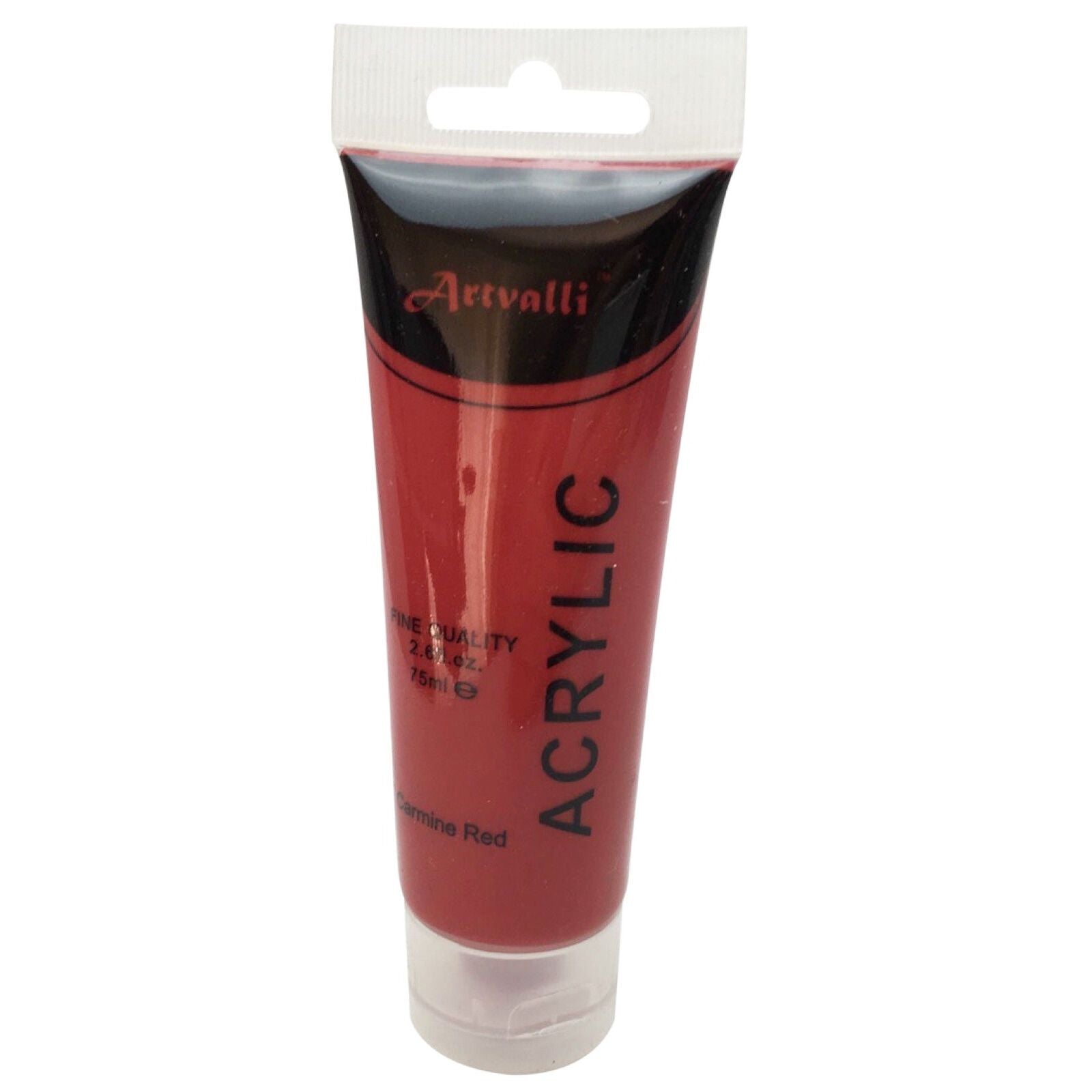 Acrylic Paint 75ml Tube Water Based Non Toxic Artist Craft - Carmine Red V563-ACRYLICPAINT-CARMINERED