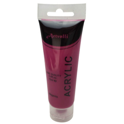 Acrylic Paint 75ml Tube Water Based Non Toxic Artist Craft - Magenta V563-ACRYLICPAINT-MAGENTA