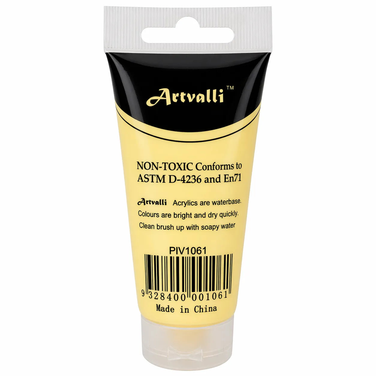 Acrylic Paint 75ml Tube Water Based Non Toxic Artist Craft - Naples Yellow V563-ACRYLICPAINT-NAPLESYLW