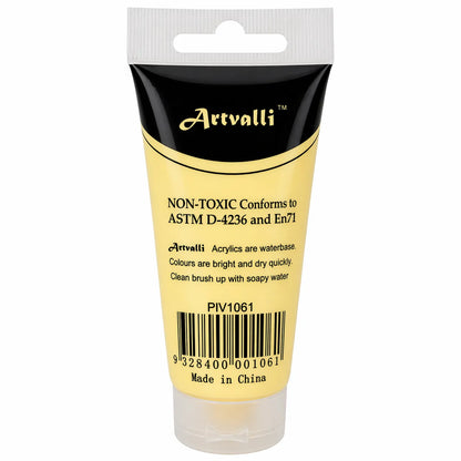Acrylic Paint 75ml Tube Water Based Non Toxic Artist Craft - Naples Yellow V563-ACRYLICPAINT-NAPLESYLW