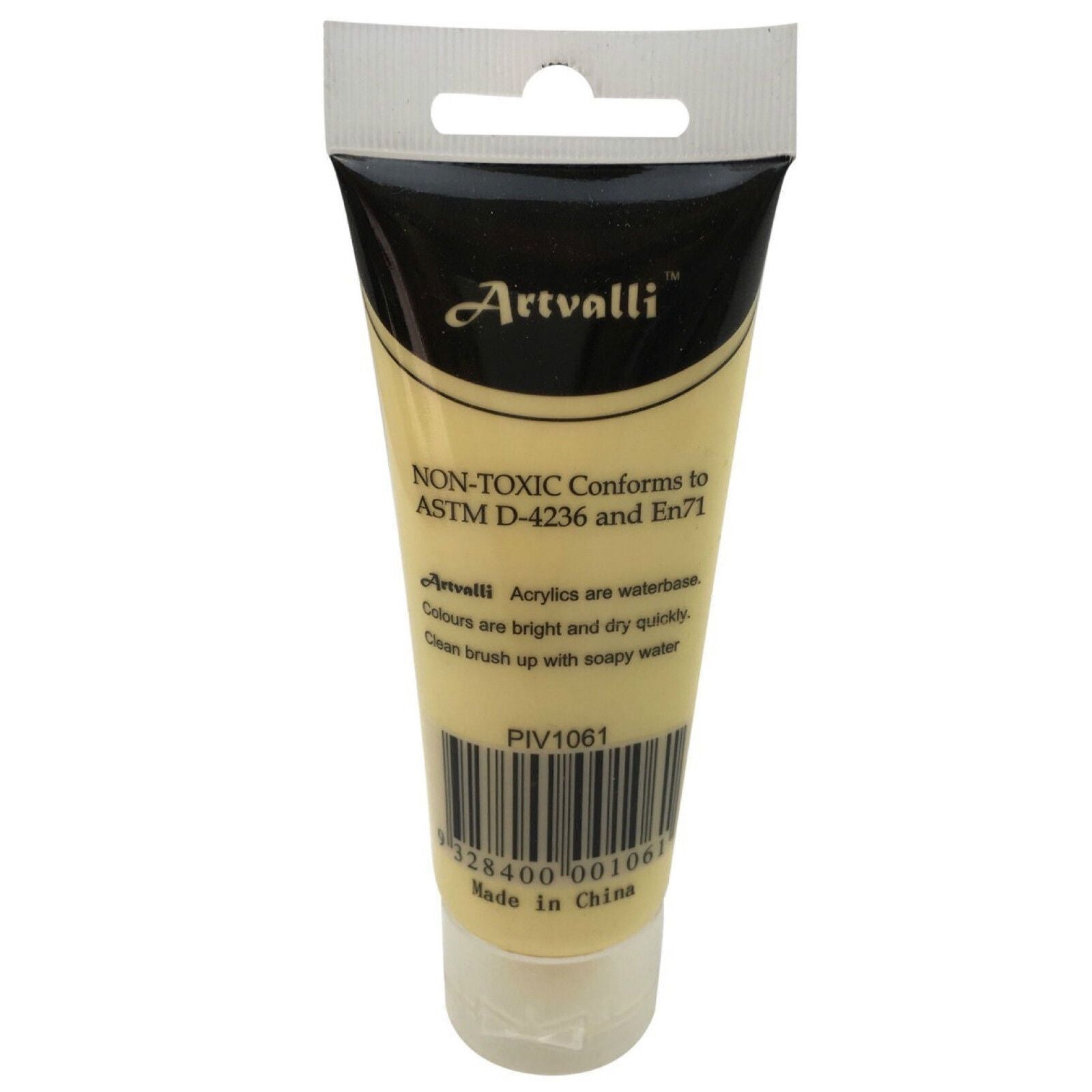 Acrylic Paint 75ml Tube Water Based Non Toxic Artist Craft - Naples Yellow V563-ACRYLICPAINT-NAPLESYLW