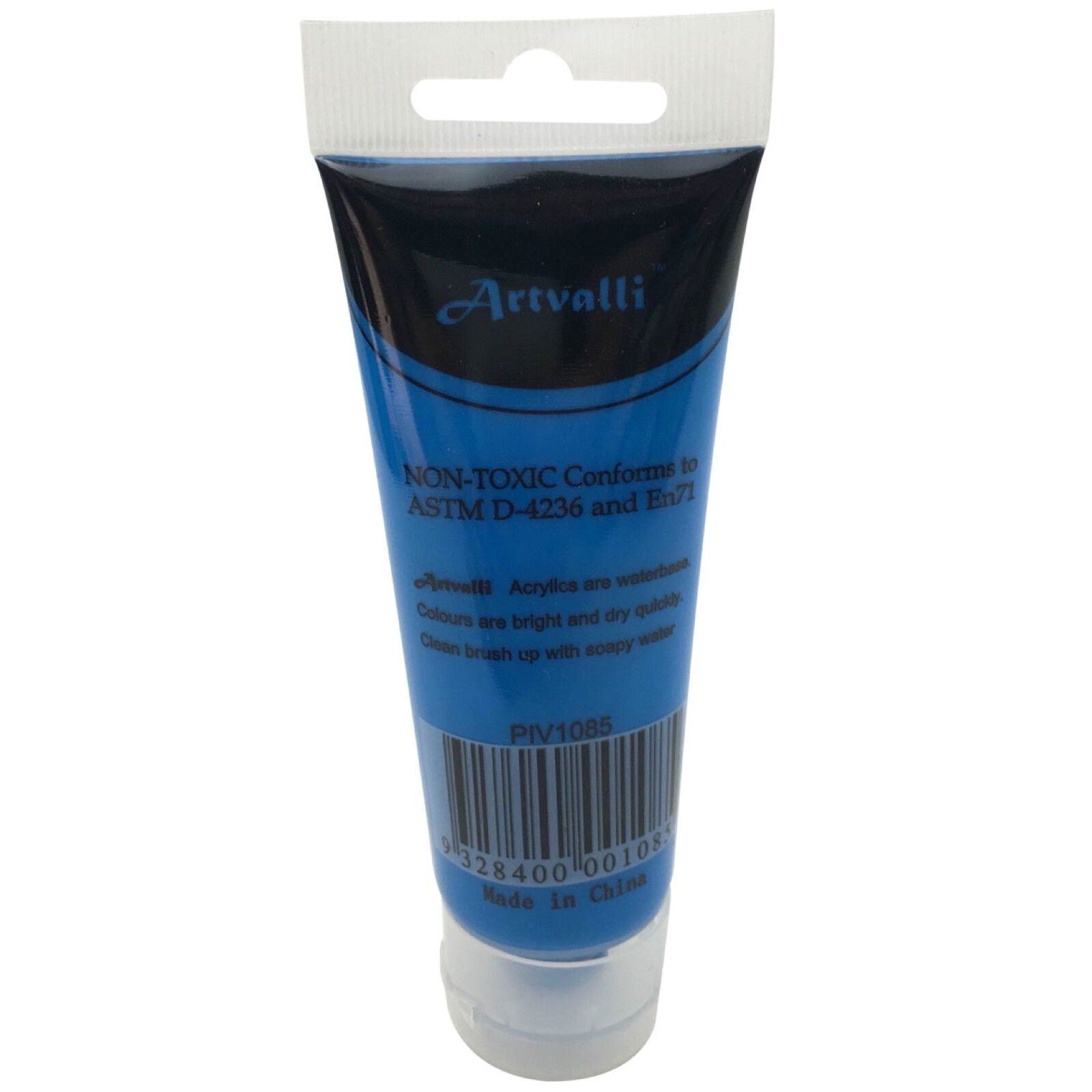 Acrylic Paint 75ml Tube Water Based Non Toxic Artist Craft - Ocean Blue V563-ACRYLICPAINT-OCEANBLU