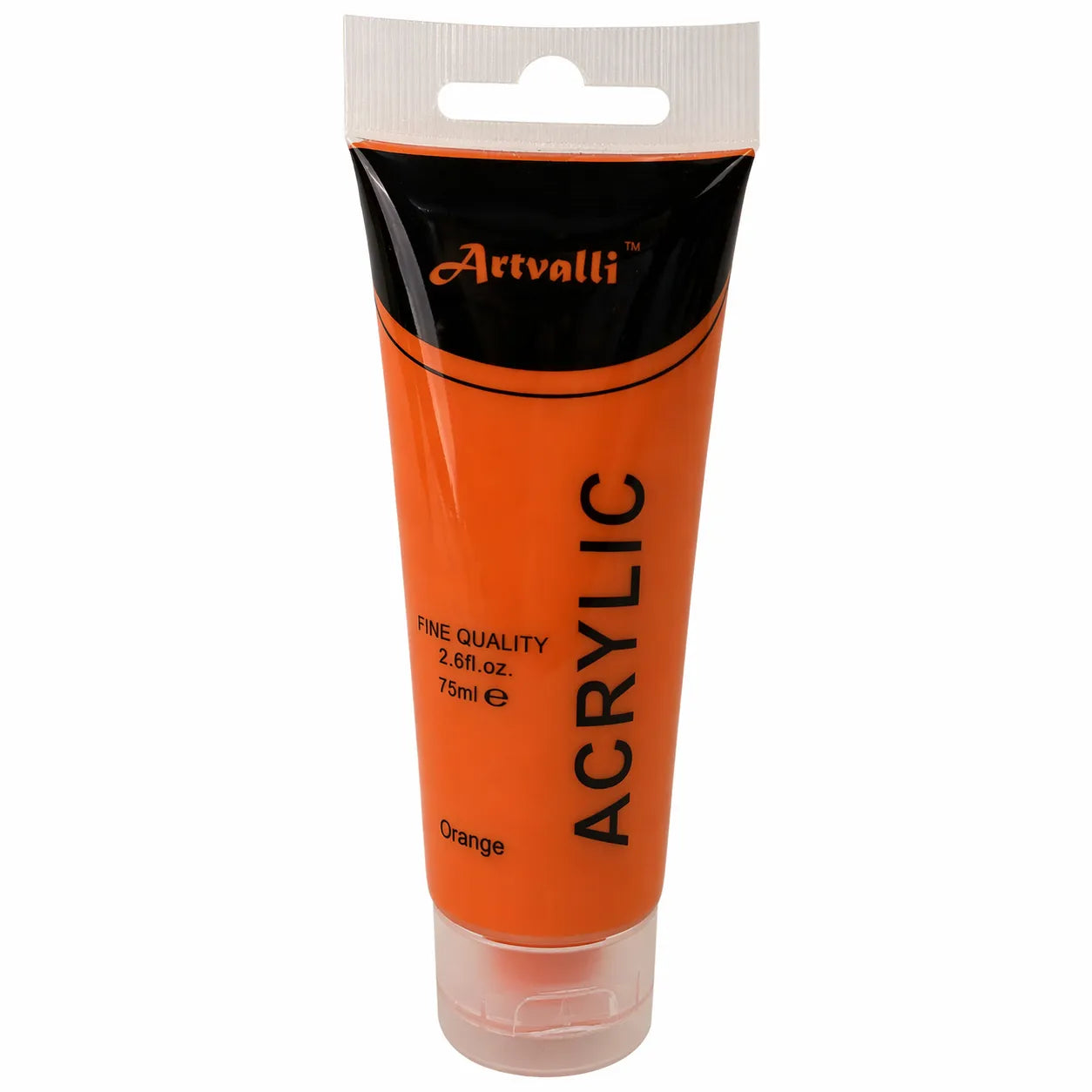 Acrylic Paint 75ml Tube Water Based Non Toxic Artist Craft - Orange V563-ACRYLICPAINT-ORG