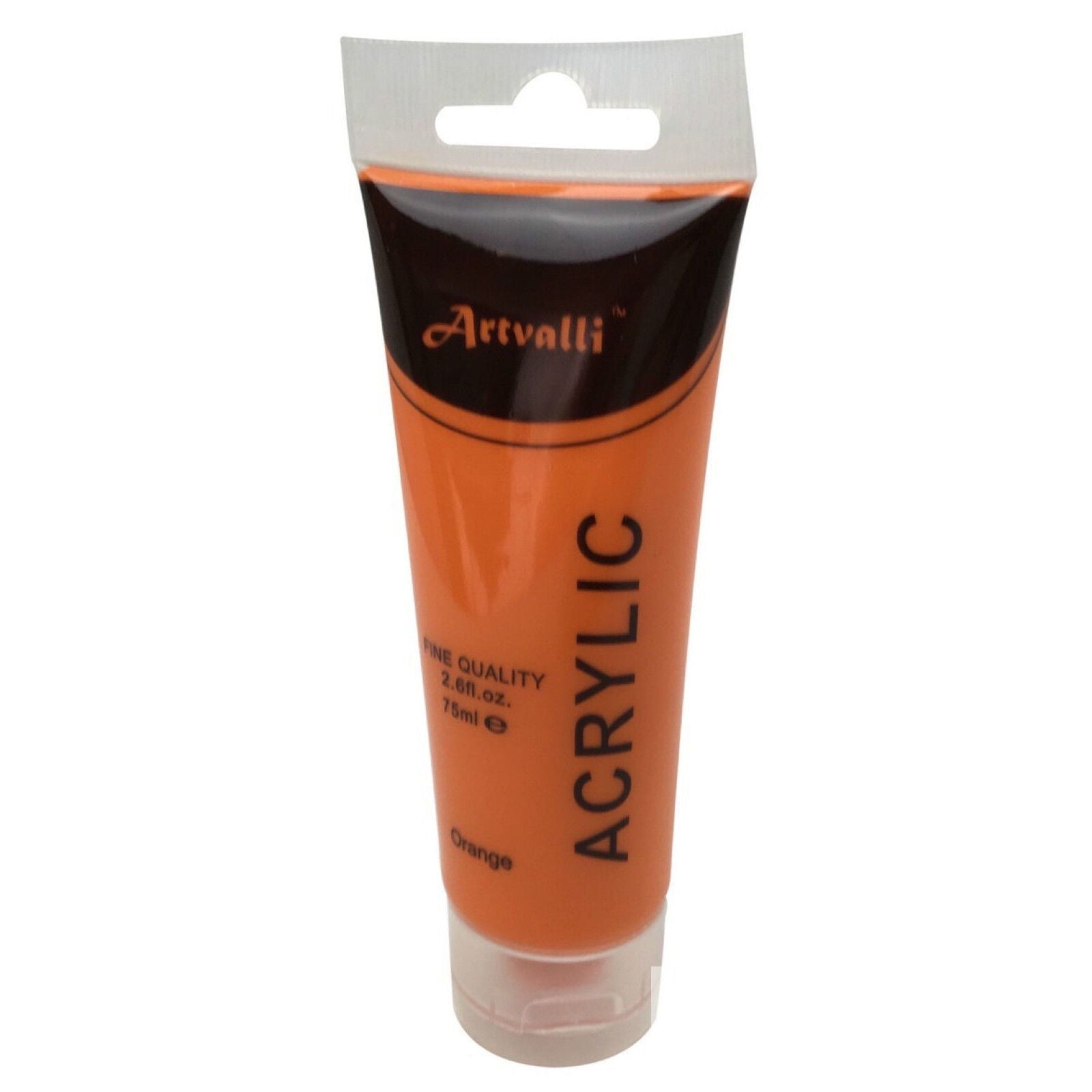 Acrylic Paint 75ml Tube Water Based Non Toxic Artist Craft - Orange V563-ACRYLICPAINT-ORG