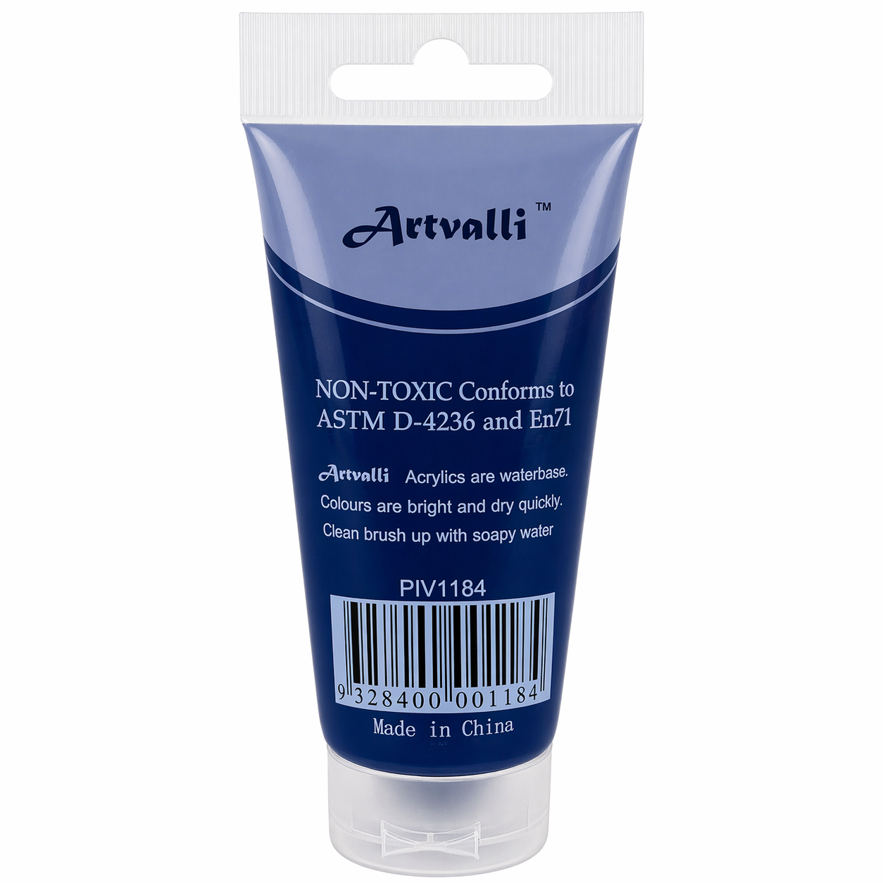 Acrylic Paint 75ml Tube Water Based Non Toxic Artist Craft - Phthalo Blue V563-ACRYLICPAINT-PHTHALOBLU