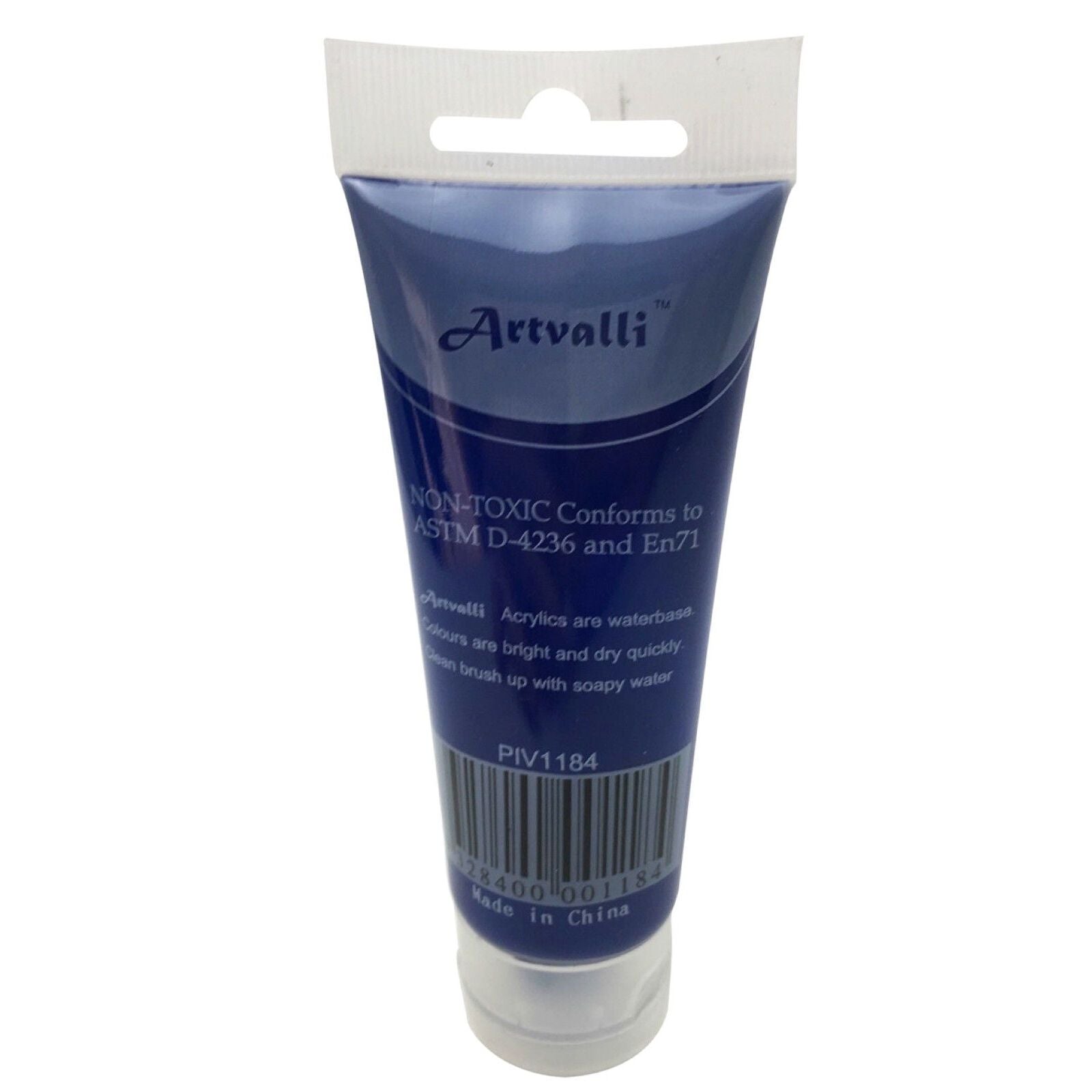 Acrylic Paint 75ml Tube Water Based Non Toxic Artist Craft - Phthalo Blue V563-ACRYLICPAINT-PHTHALOBLU