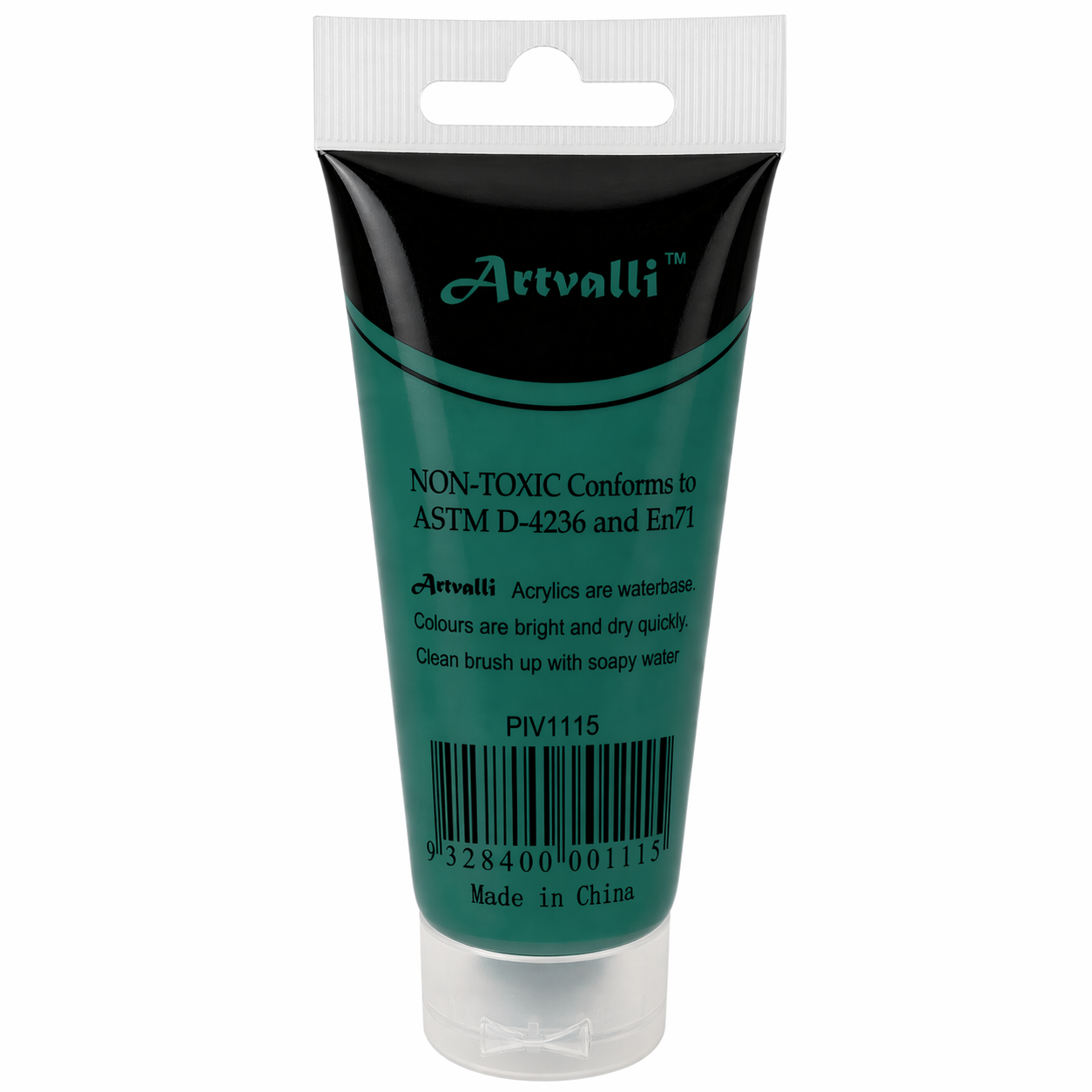 Acrylic Paint 75ml Tube Water Based Non Toxic Artist Craft - Phthalo Green V563-ACRYLICPAINT-PHTHALOGRN