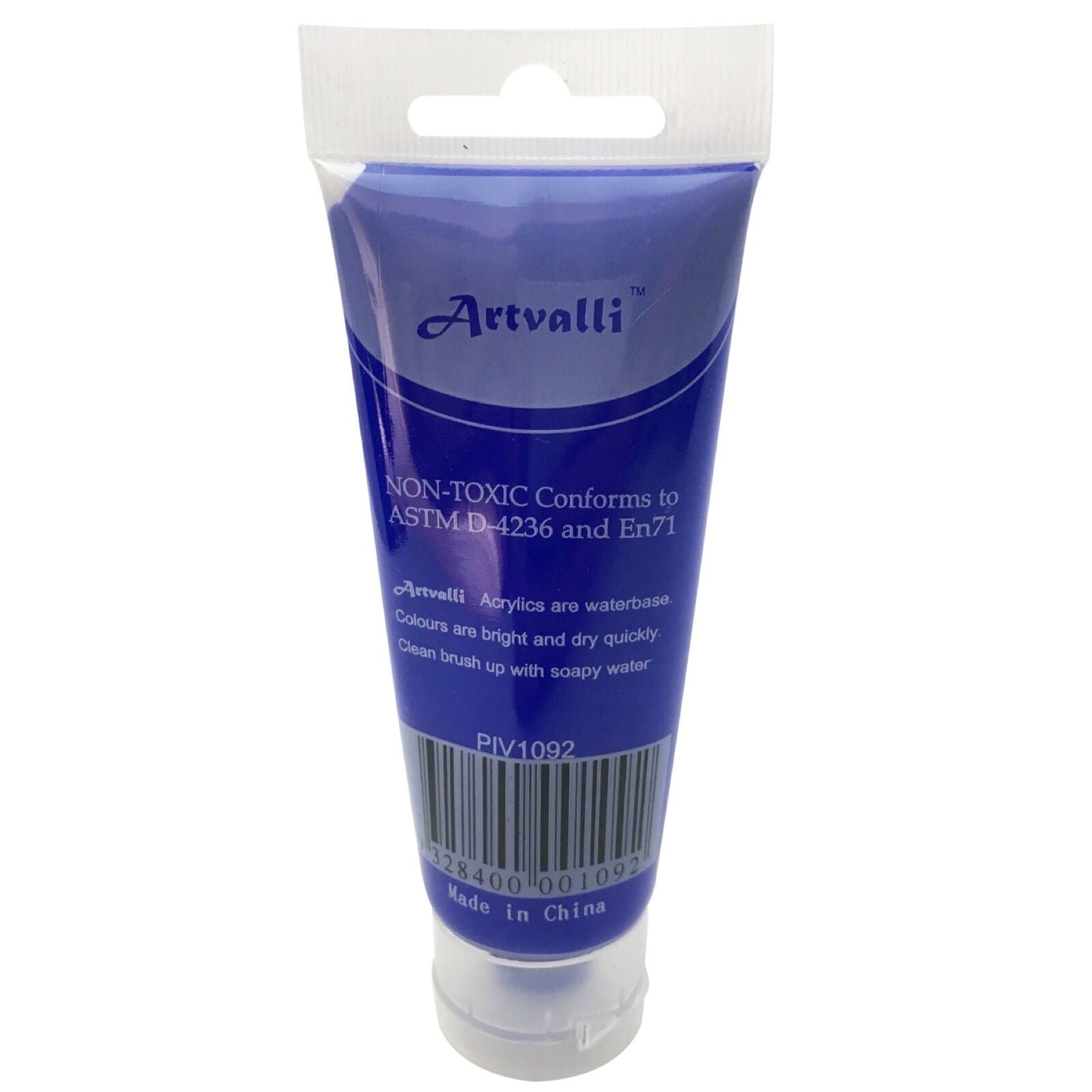 Acrylic Paint 75ml Tube Water Based Non Toxic Artist Craft - Ultramarine Blue V563-ACRYLICPAINT-ULTRAMBLU