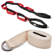 2pc Set Adidas Stretch Assist Band Looped + Yoga Strap 2.5m Long Adjustable Belt V563-ADIDASSTRAPSSET