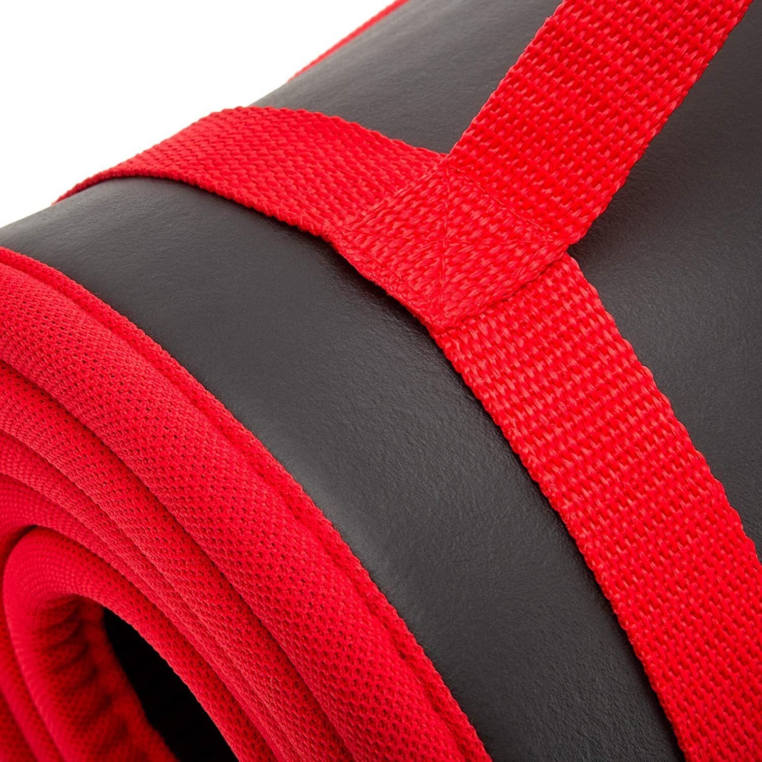Adidas Training 10mm Exercise Floor Mat Gym Thick Yoga Fitness Judo Pilates - Black/Red V563-ADMT-12235