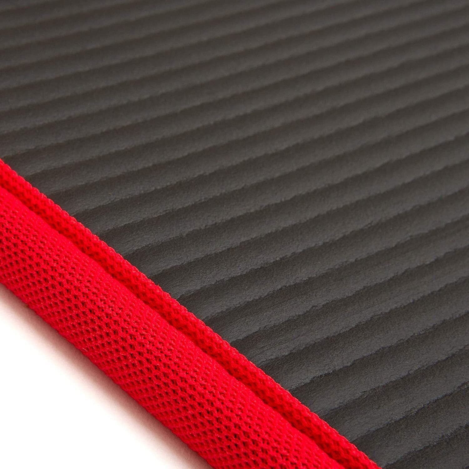 Adidas Training 10mm Exercise Floor Mat Gym Thick Yoga Fitness Judo Pilates - Black/Red V563-ADMT-12235