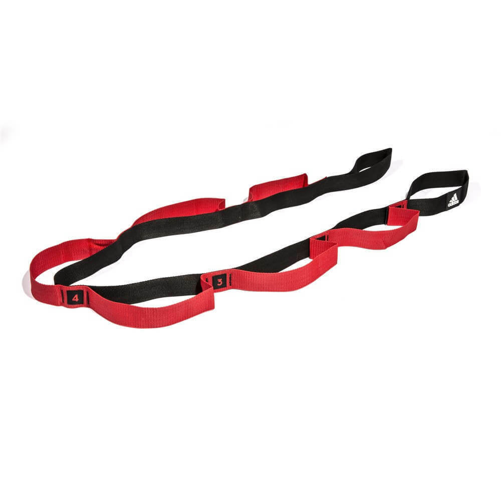 Adidas Stretch Assist Band Looped Warm Up Warmup Pre-Workout - Red/Black V563-ADTB-10608