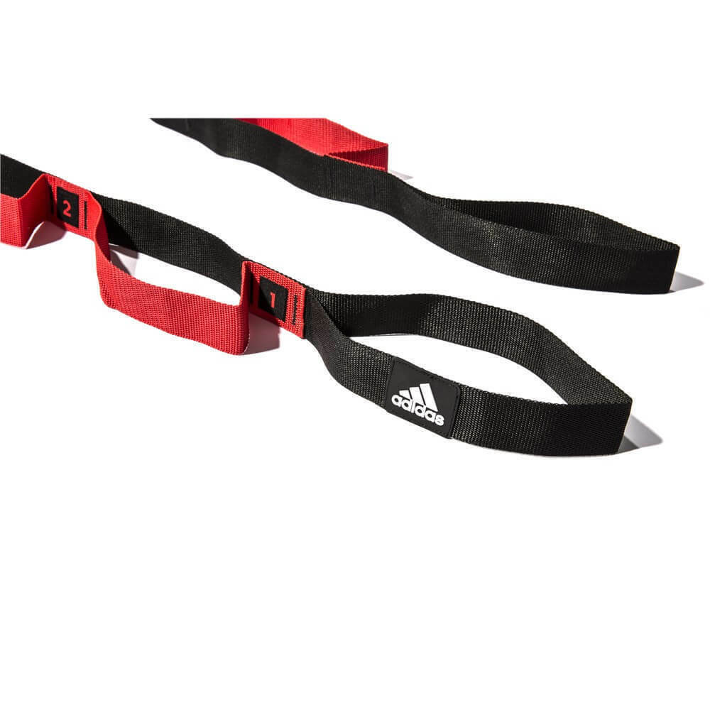 Adidas Stretch Assist Band Looped Warm Up Warmup Pre-Workout - Red/Black V563-ADTB-10608