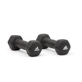 2pc Adidas Hex Dumbbells Gym Training Fitness Weight Lifting Sport Workout - 4kg